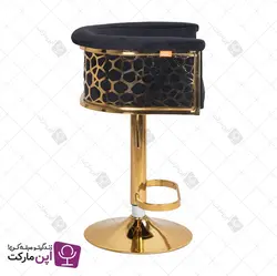 صندلی اپن جکدار سوفیا پشت سنگی طلایی | فروشگاه تخصصی میز و صندلی اپن مارکت