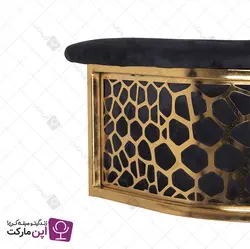 صندلی اپن جکدار سوفیا پشت سنگی طلایی | فروشگاه تخصصی میز و صندلی اپن مارکت