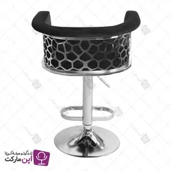 صندلی اپن جکدار سوفیا پشت سنگی کروم | فروشگاه تخصصی میز و صندلی اپن مارکت