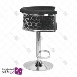 صندلی اپن جکدار سوفیا پشت سنگی کروم | فروشگاه تخصصی میز و صندلی اپن مارکت