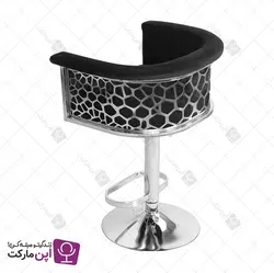 صندلی اپن جکدار سوفیا پشت سنگی کروم | فروشگاه تخصصی میز و صندلی اپن مارکت