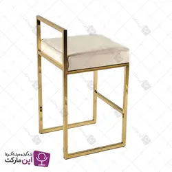 صندلی اپن فلزی آتوسا طلایی | فروشگاه تخصصی میز و صندلی اپن مارکت