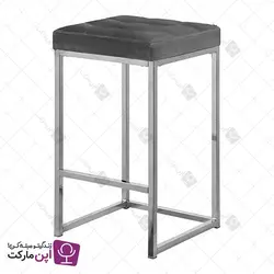 صندلی اپن فلزی لیدن بدون پشتی کروم | فروشگاه تخصصی میز و صندلی اپن مارکت