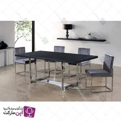 صندلی ناهارخوری آسنا کروم | فروشگاه تخصصی میز و صندلی اپن مارکت