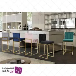 صندلی اپن فلزی آسنا طلایی | فروشگاه تخصصی میز و صندلی اپن مارکت