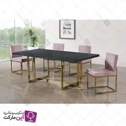 صندلی ناهارخوری آسنا طلایی | فروشگاه تخصصی میز و صندلی اپن مارکت