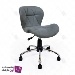 صندلی مطالعه لارا پایه گردان پارچه ای | فروشگاه تخصصی میز و صندلی اپن مارکت