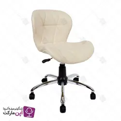 صندلی مطالعه لارا پایه گردان پارچه ای | فروشگاه تخصصی میز و صندلی اپن مارکت