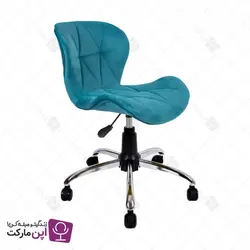 صندلی مطالعه لارا پایه گردان پارچه ای | فروشگاه تخصصی میز و صندلی اپن مارکت