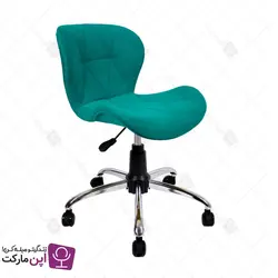 صندلی مطالعه لارا پایه گردان پارچه ای | فروشگاه تخصصی میز و صندلی اپن مارکت
