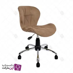 صندلی مطالعه لارا پایه گردان پارچه ای | فروشگاه تخصصی میز و صندلی اپن مارکت