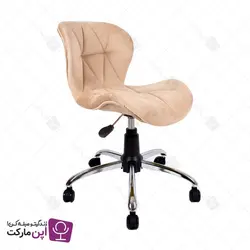 صندلی مطالعه لارا پایه گردان پارچه ای | فروشگاه تخصصی میز و صندلی اپن مارکت