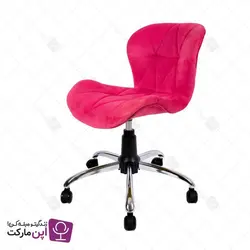 صندلی مطالعه لارا پایه گردان پارچه ای | فروشگاه تخصصی میز و صندلی اپن مارکت