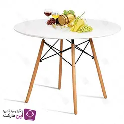 میز ناهارخوری ایفلی مدل گرد چهار نفره | فروشگاه تخصصی میز و صندلی اپن مارکت