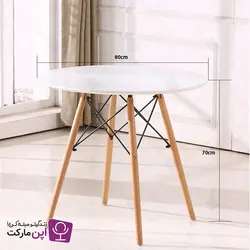 میز ناهارخوری ایفلی مدل گرد چهار نفره | فروشگاه تخصصی میز و صندلی اپن مارکت