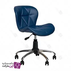 صندلی مطالعه لارا پایه گردان چرمی | فروشگاه تخصصی میز و صندلی اپن مارکت