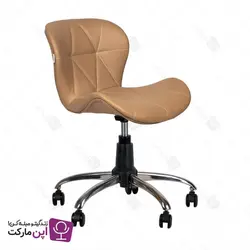 صندلی مطالعه لارا پایه گردان چرمی | فروشگاه تخصصی میز و صندلی اپن مارکت