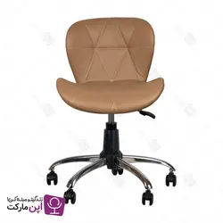 صندلی مطالعه لارا پایه گردان چرمی | فروشگاه تخصصی میز و صندلی اپن مارکت