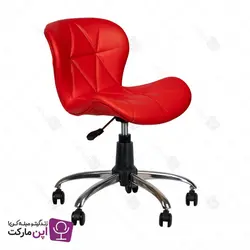 صندلی مطالعه لارا پایه گردان چرمی | فروشگاه تخصصی میز و صندلی اپن مارکت