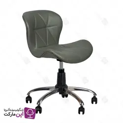 صندلی مطالعه لارا پایه گردان چرمی | فروشگاه تخصصی میز و صندلی اپن مارکت