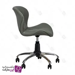 صندلی مطالعه لارا پایه گردان چرمی | فروشگاه تخصصی میز و صندلی اپن مارکت