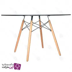 میز 6 نفره گرد شیشه ای | فروشگاه تخصصی میز و صندلی اپن مارکت