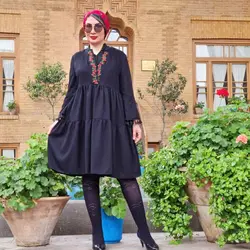 مانتو دامنی سوزن دوزی دستی