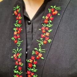 مانتو دامنی سوزن دوزی دستی