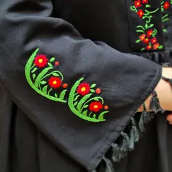 مانتو دامنی سوزن دوزی دستی