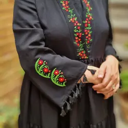 مانتو دامنی سوزن دوزی دستی