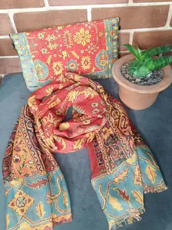 ست شال و کیف گلیم
