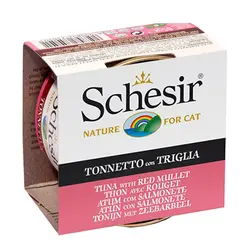 کنسرو گربه 85 گرمی تن و ماهی کفال قرمز شسیر – Schesir