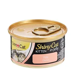 کنسرو کیتن با طعم مرغ جیم کت – GimCat Shiny Cat Kitten Chicken