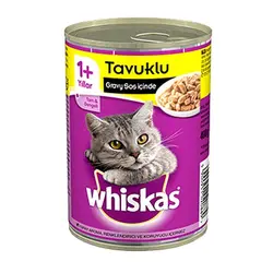 کنسرو گربه 400 گرمی با طعم مرغ ویسکاس – Whiskas