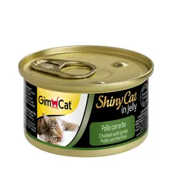 کنسرو ژله ای گربه حاوی مرغ و علف جیم کت – GimCat Chicken Grass