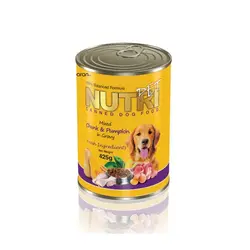 کنسرو چانک کدو تنبل ویژه سگ نوتری پت - Nutri Pet Chunks &amp; Pumpkin