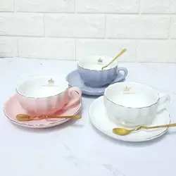 ست فنجان و نعلبکی مدل چای خوری به همراه قاشق