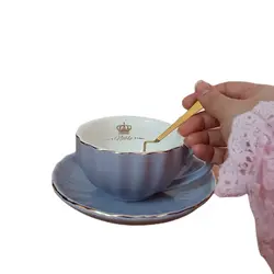ست فنجان و نعلبکی مدل چای خوری به همراه قاشق