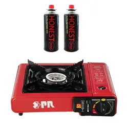 اجاق سفری پارس رگولاتور مدل Portable همراه 2 عدد کپسول گاز