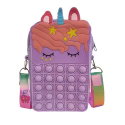 فیجت ضد استرس مدل کیف پاپیت طرح تک شاخ کد A