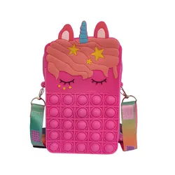 فیجت ضد استرس مدل کیف پاپیت طرح تک شاخ کد A