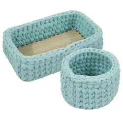 سبد قلاب بافی تریکو پورکاوه مدل سنتی مجموعه 2 عددی