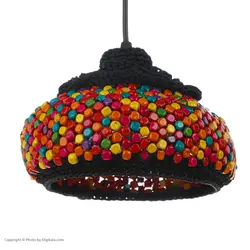 لوستر بافتنی مدل مکرومه کد 004