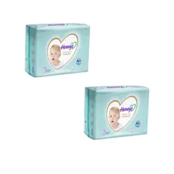 پوشک بچه هانیز کد 001 سایز 6 بسته 24 عددی مجموعه 2 عددی