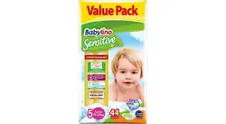 پوشک ضد حساسیت بیبی لینو سایز 5 مدل Value Pack بسته 44 عددی