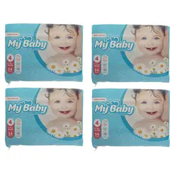 پوشک کودک مای بیبی مدل Max Care سایز 4 چهار بسته 34 عددی