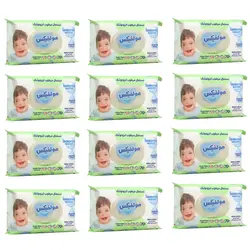 دستمال مرطوب کودک مولفیکس مدل ایزوتونیک بسته 70 عددی مجموعه 12 عددی