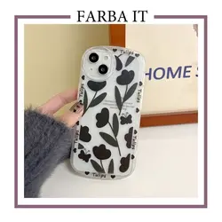 گارد گل لاله مشکی همراه با بند مچی