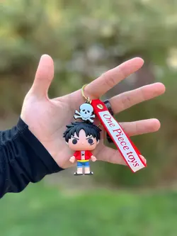 جاکلیدی سیلیکونی مدل انیمه وان پیس (مانکی دی لوفی)