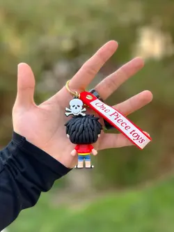 جاکلیدی سیلیکونی مدل انیمه وان پیس (مانکی دی لوفی)